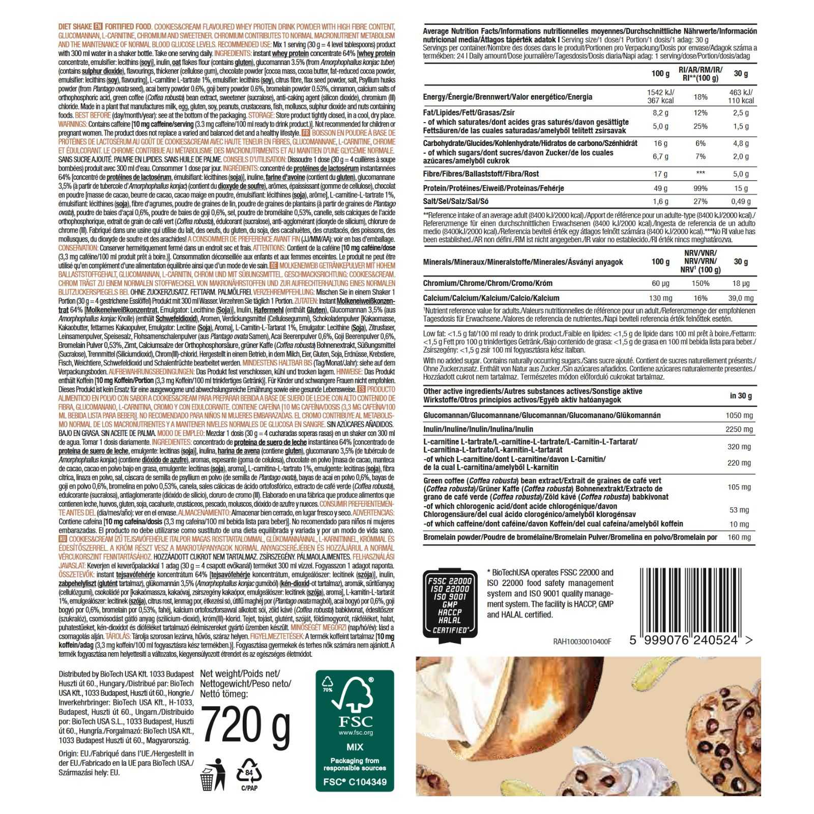 Biotech USA Diet Shake 70g