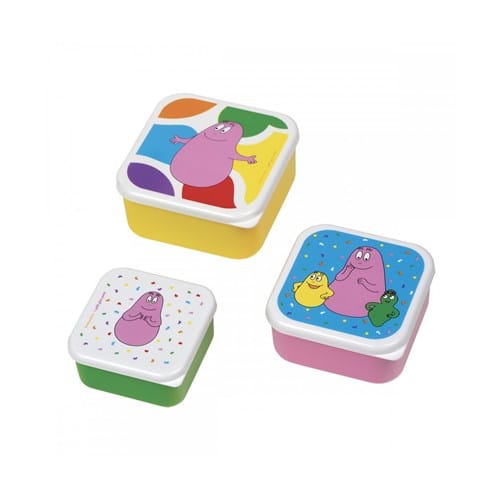 Set de 3 luch box les barbapapa