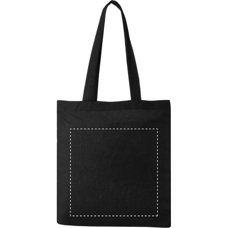 Sac en coton publicitaire Tote bag anses longues 140 g/m² - 10 L - marquage multicolore