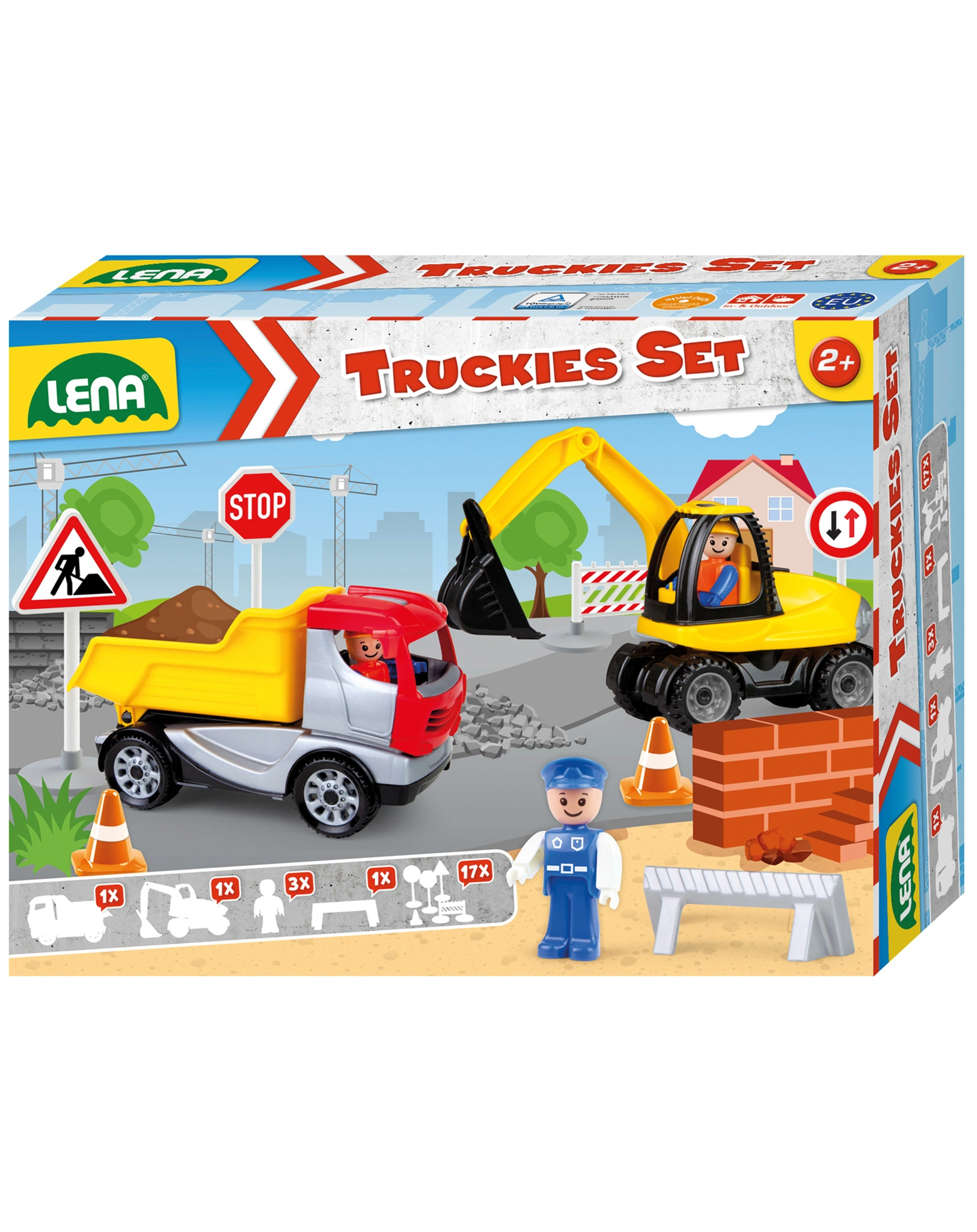 Truckies-Set BAUSTELLE mehrteilig in bunt