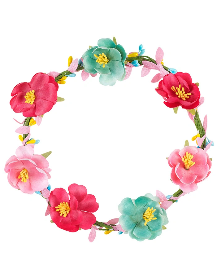 Bastelset BLÜTEN HAARBAND in pink/mint