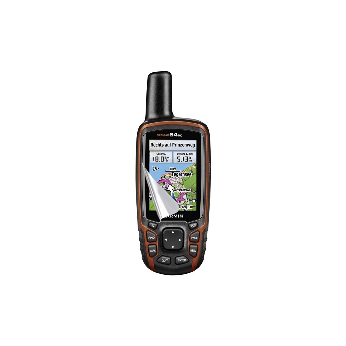 2-Pak Skjermbeskytter PET film Garmin GPSMAP 64sc