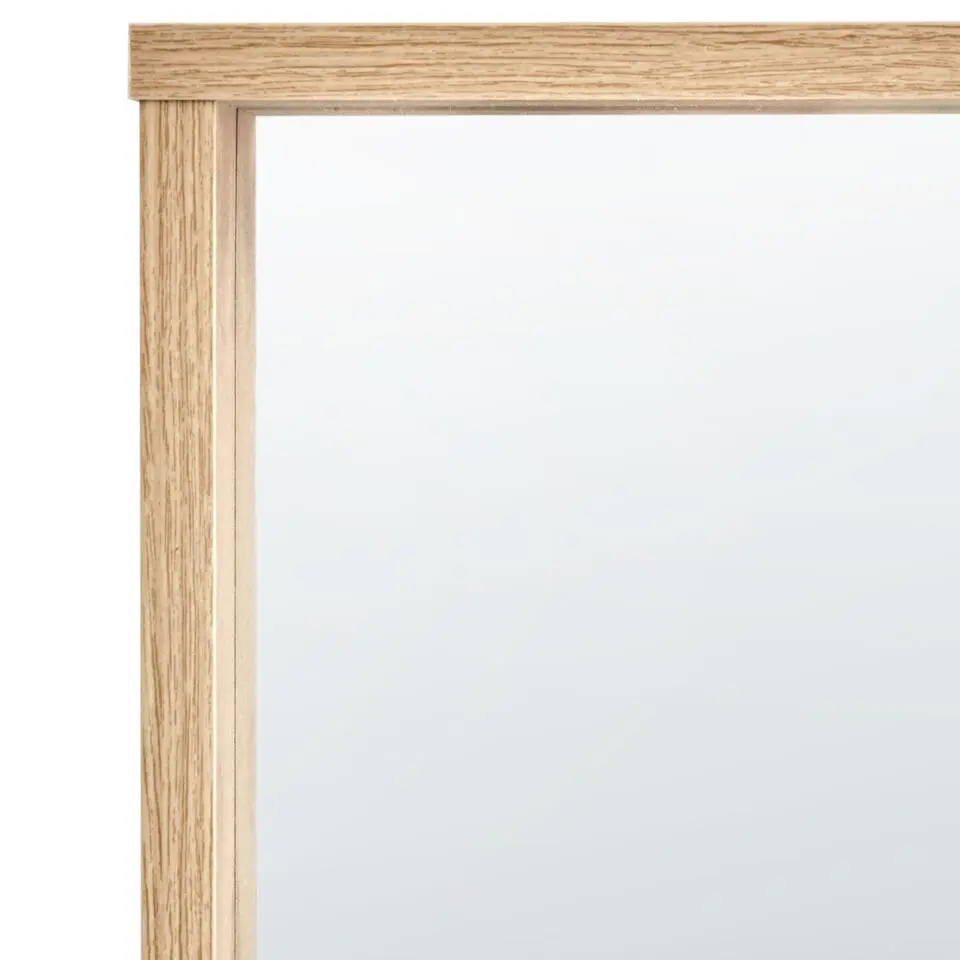 ROSELL - Wandspiegel - Lichthout - 80 x 65 cm - Vezelplaat