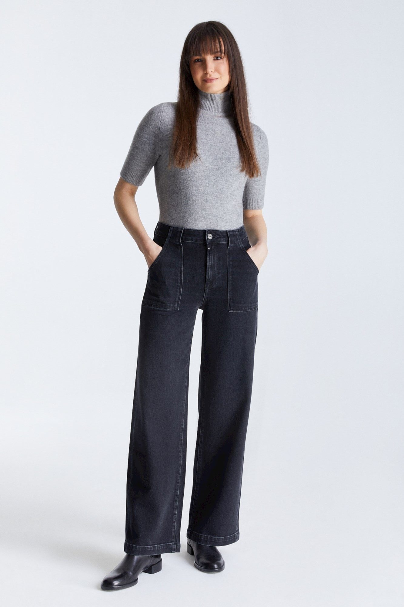 COJ Denim - Lulu High Waist Jeans - Black Vintage