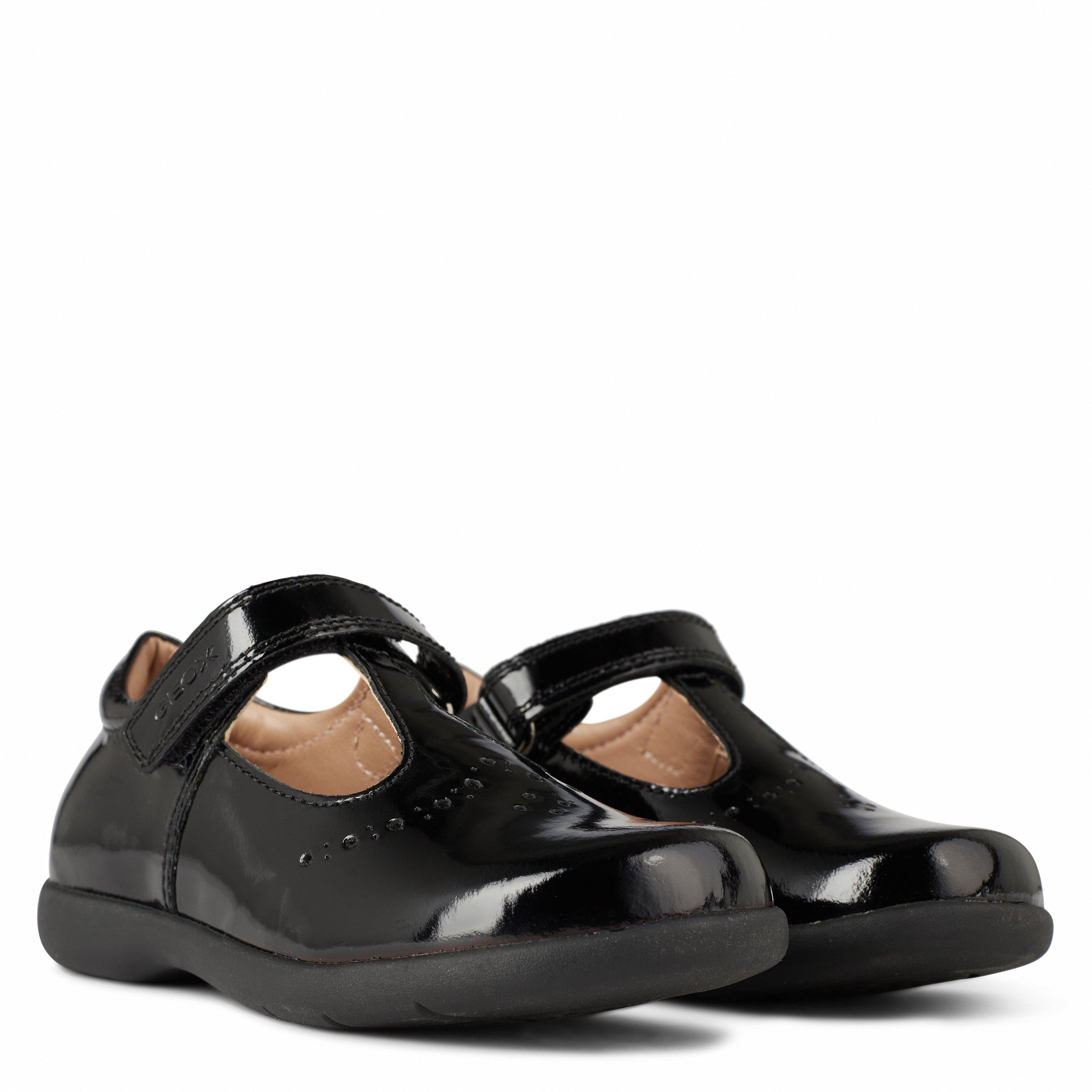 Geox Naimara Patent T Bar School Shoes Infants