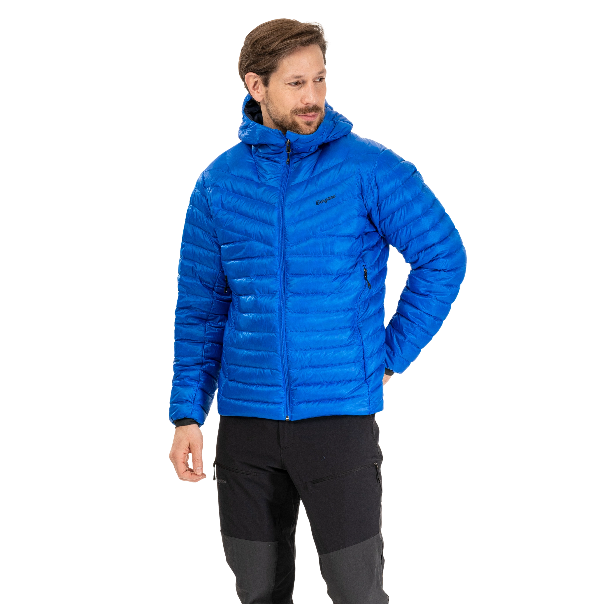 Rabot Light Down Jacket Hood Men Space Blue