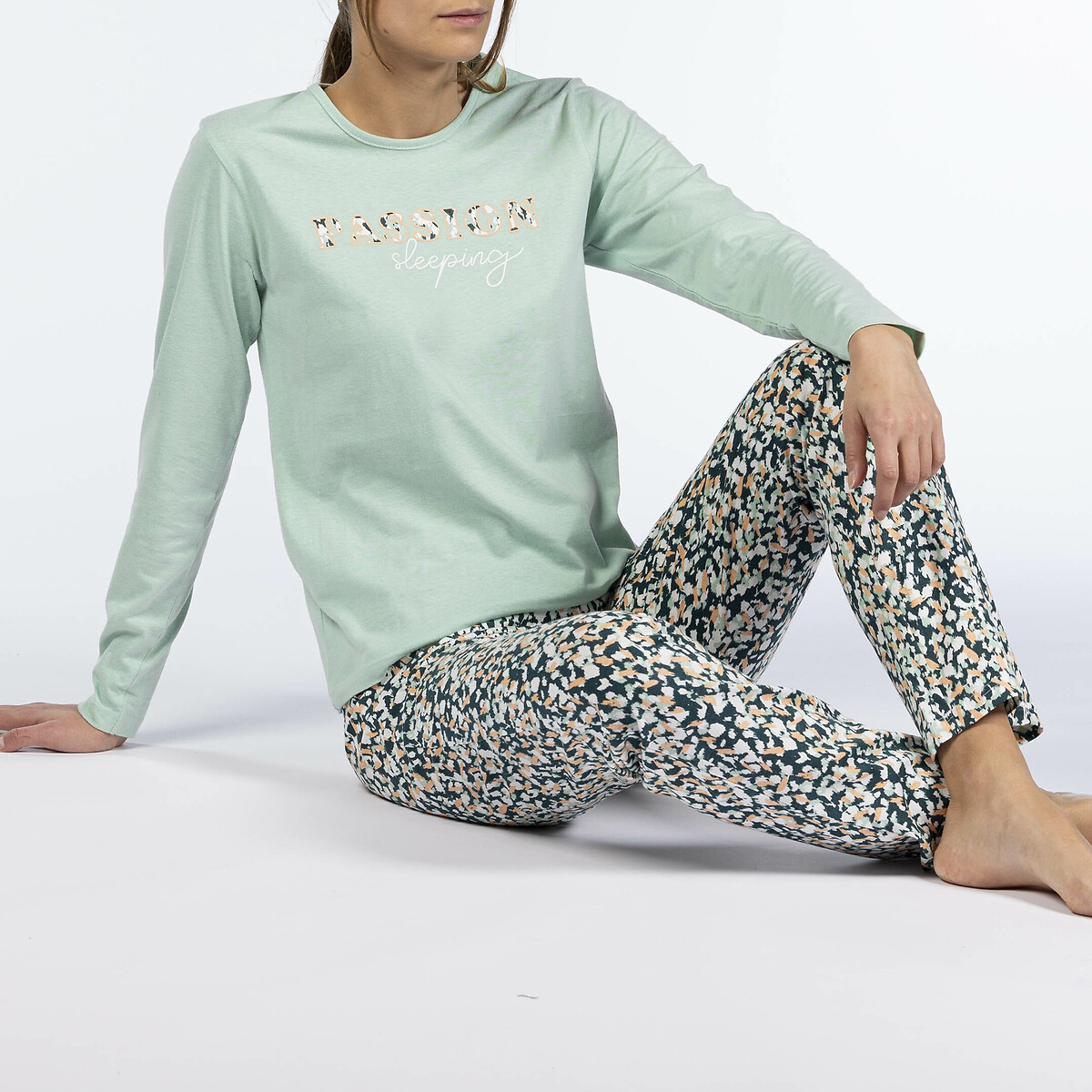 MELISSA BROWN<br>Pijama de algodão de manga comprida