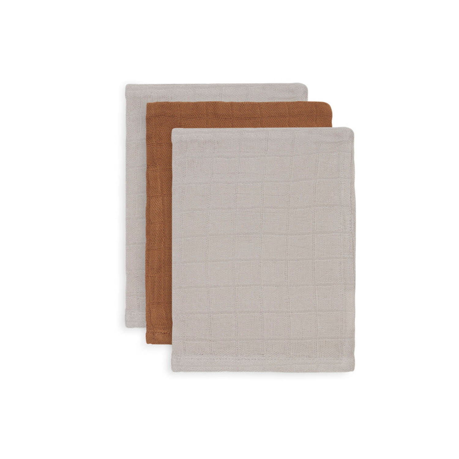 Jollein | Washandje bamboe hydrofiel caramel ( 3 pack)