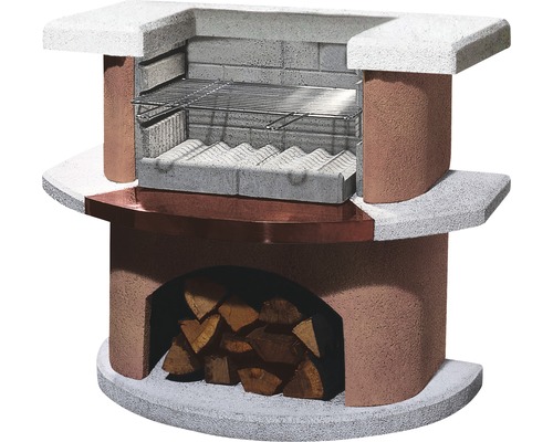 Buschbeck grill haardbar Bologna 65 x 110 x 93 cm betonwit
