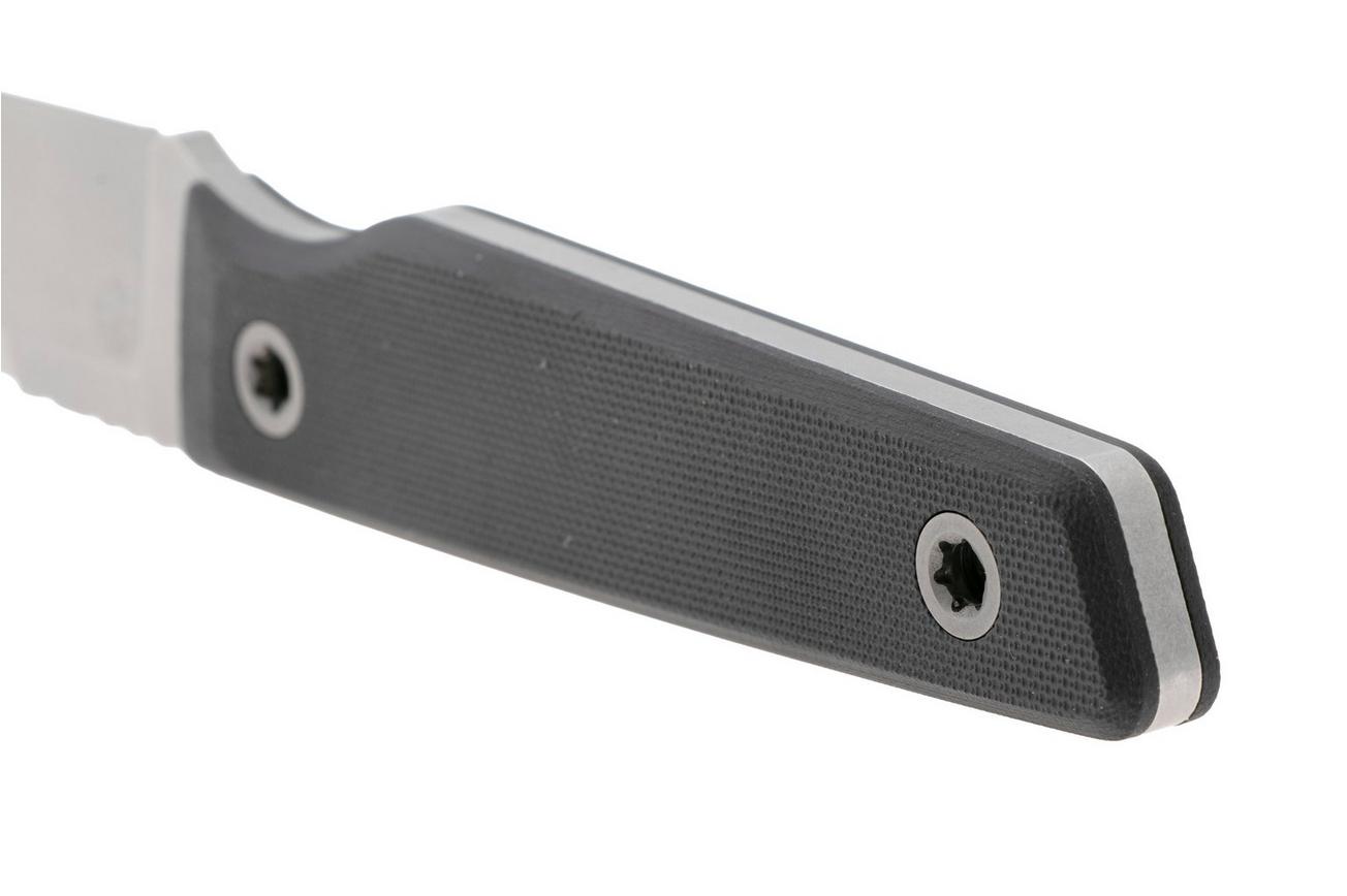 Big Idea Design USA Signal USA-SGN-BLC-NITROV, Stonewashed Nitro-V, Black G10 vaststaand mes