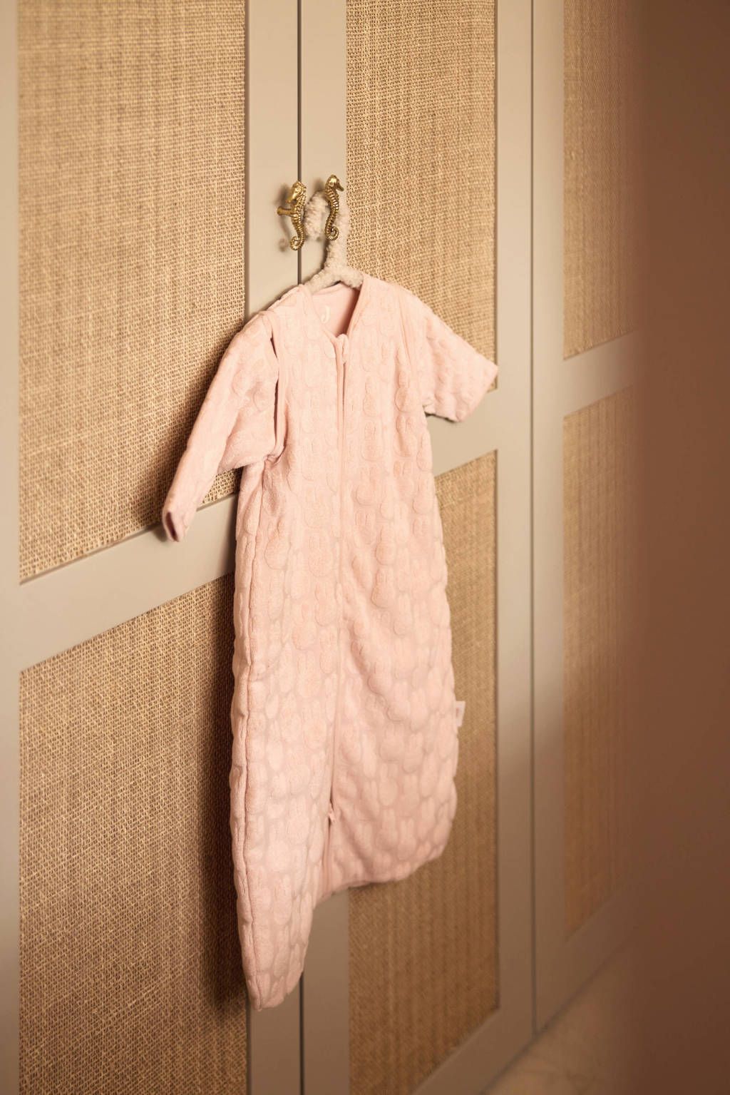 slaapzak met afritsbare mouw Miffy Jacquard - Wild Rose