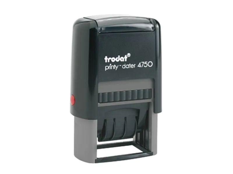Trodat Printy-Dater Datostempel 41 x 24 mm (B x H) Grå, Sort