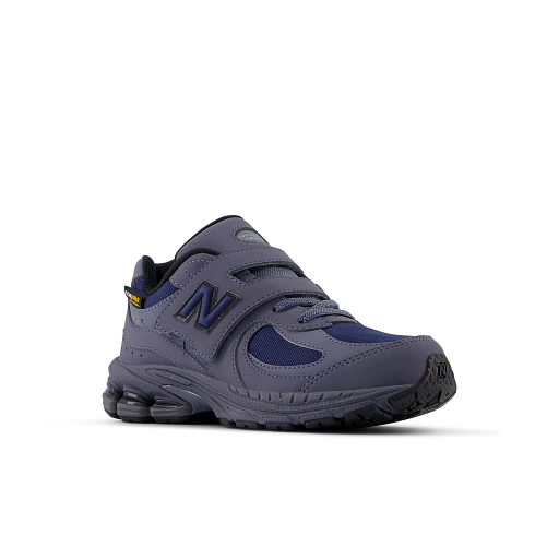 New Balance Kids' 2002 Hook & Loop Sneakers, Dark Arctic Grey, 34.5