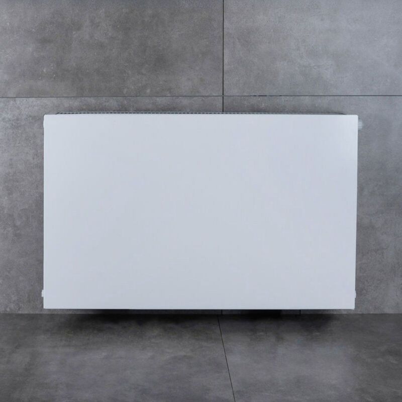 Sanigoods - Vlakke Voorplaat - Wit - Voor Radiator - 140x40cm