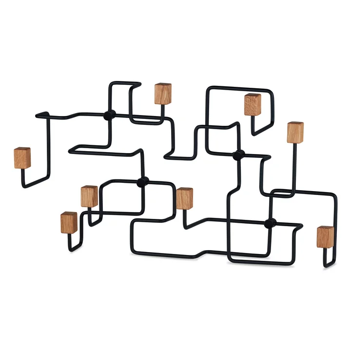 Gejst - Underground Wandgarderobe, Eiche / weiss