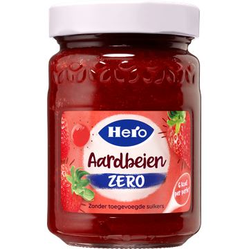 Hero Jam Zero Aardbeien 300 g