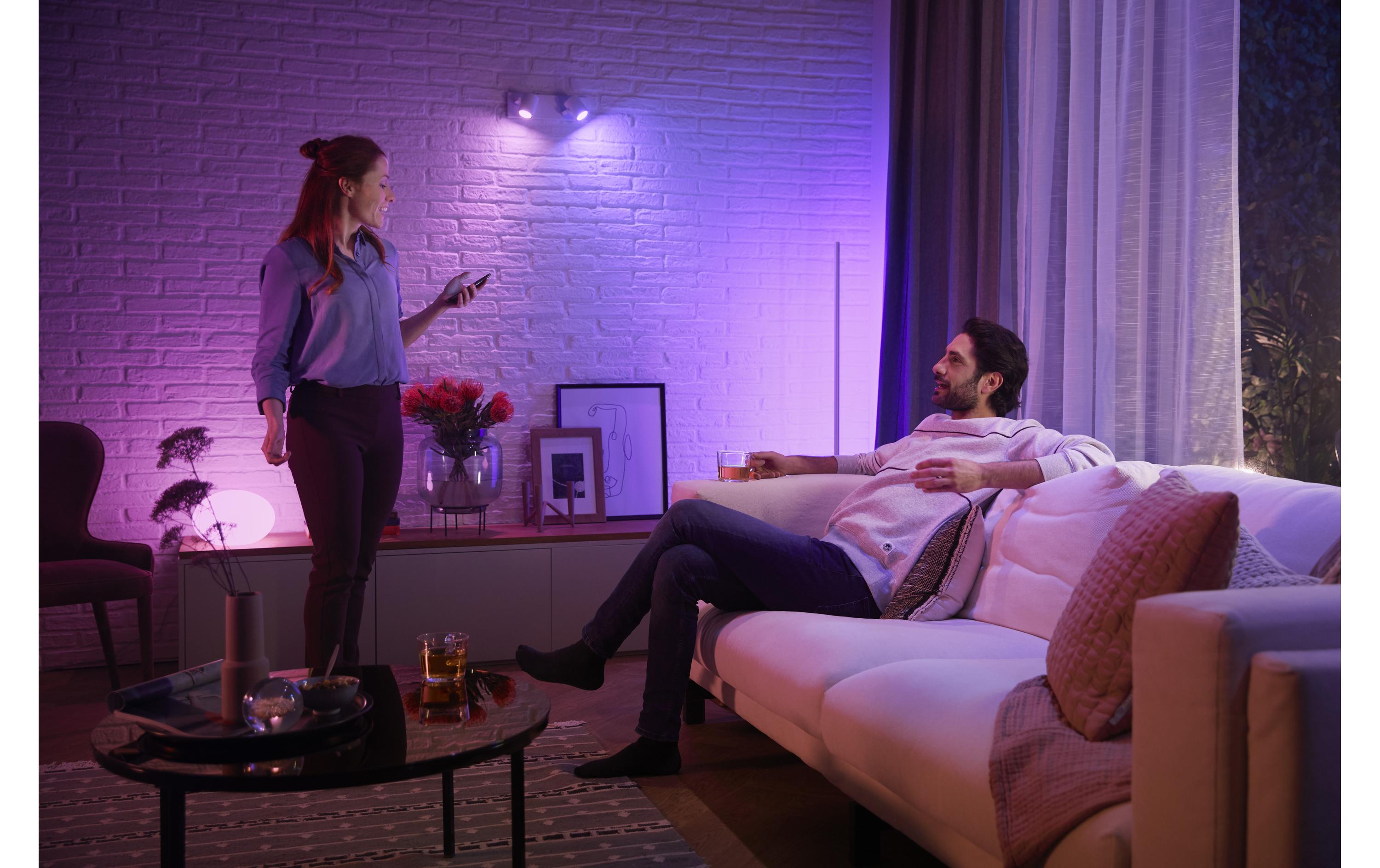 White & Color Ambiance Argenta 2er-Spot Weiss<br>Licht in allen Farben