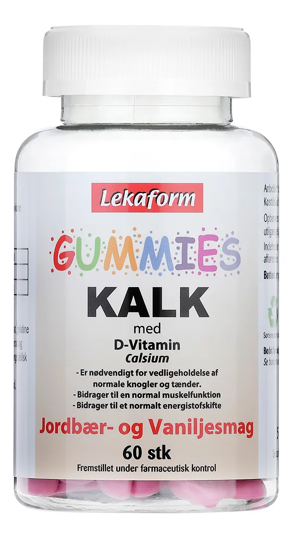 Lekaform Gummies Kalk   D-Vitamin - 60 stk.