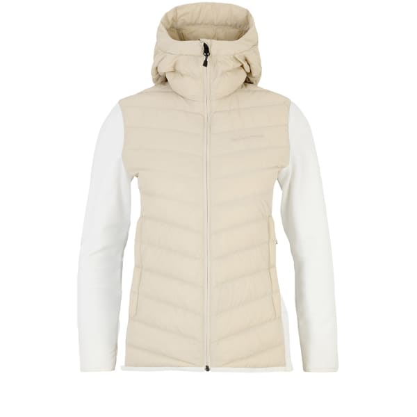 Veste de ski PEAK PERFORMANCE W FROST DOWN HYBRID HOOD SAND FOG/OFFWHITE