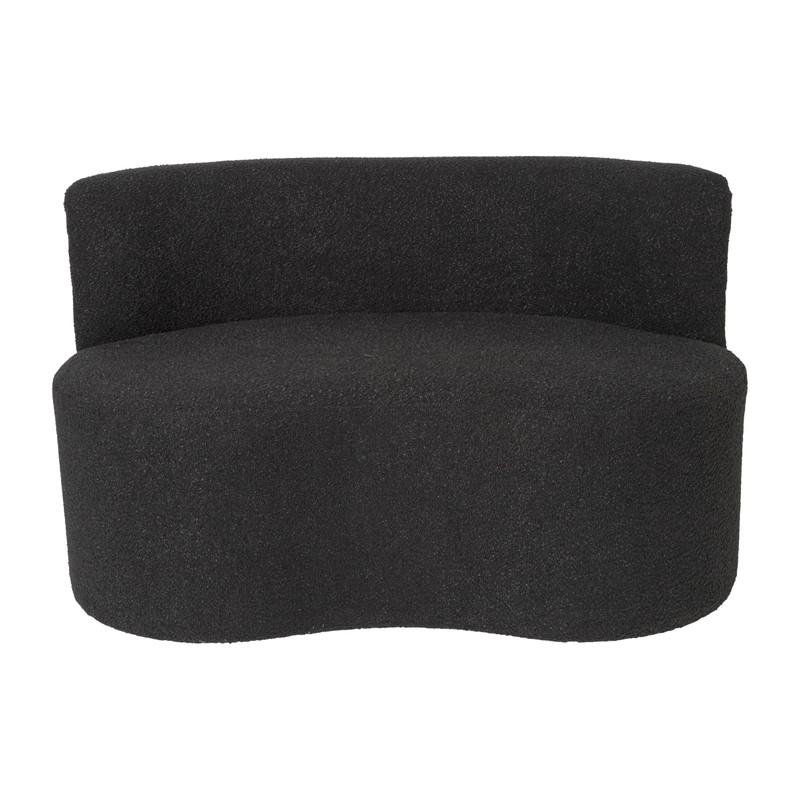 Teddy loveseat - zwart - 71x120x71 cm