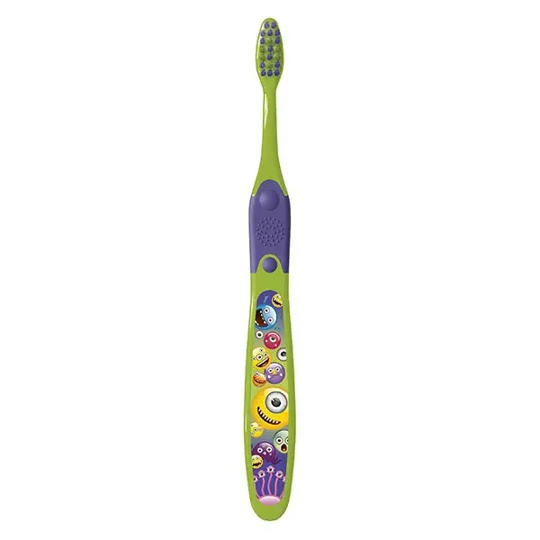 Elgydium Brosse à dents Kids 2/6 ans Emoji Monster