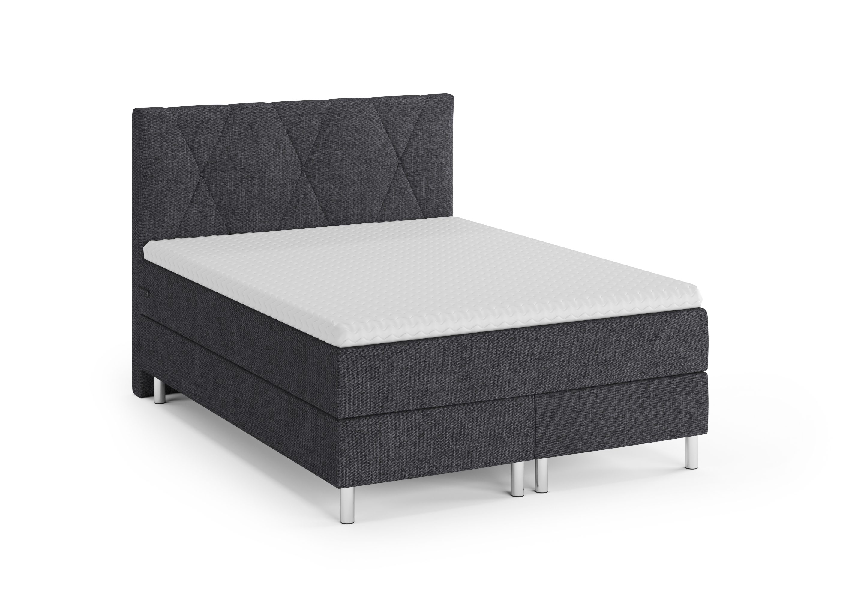 Boxspringbett TWILIGHT 140 x 200 cm anthrazit