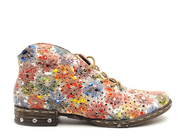 Rieker boots bottine plates femme m1835 multicolore