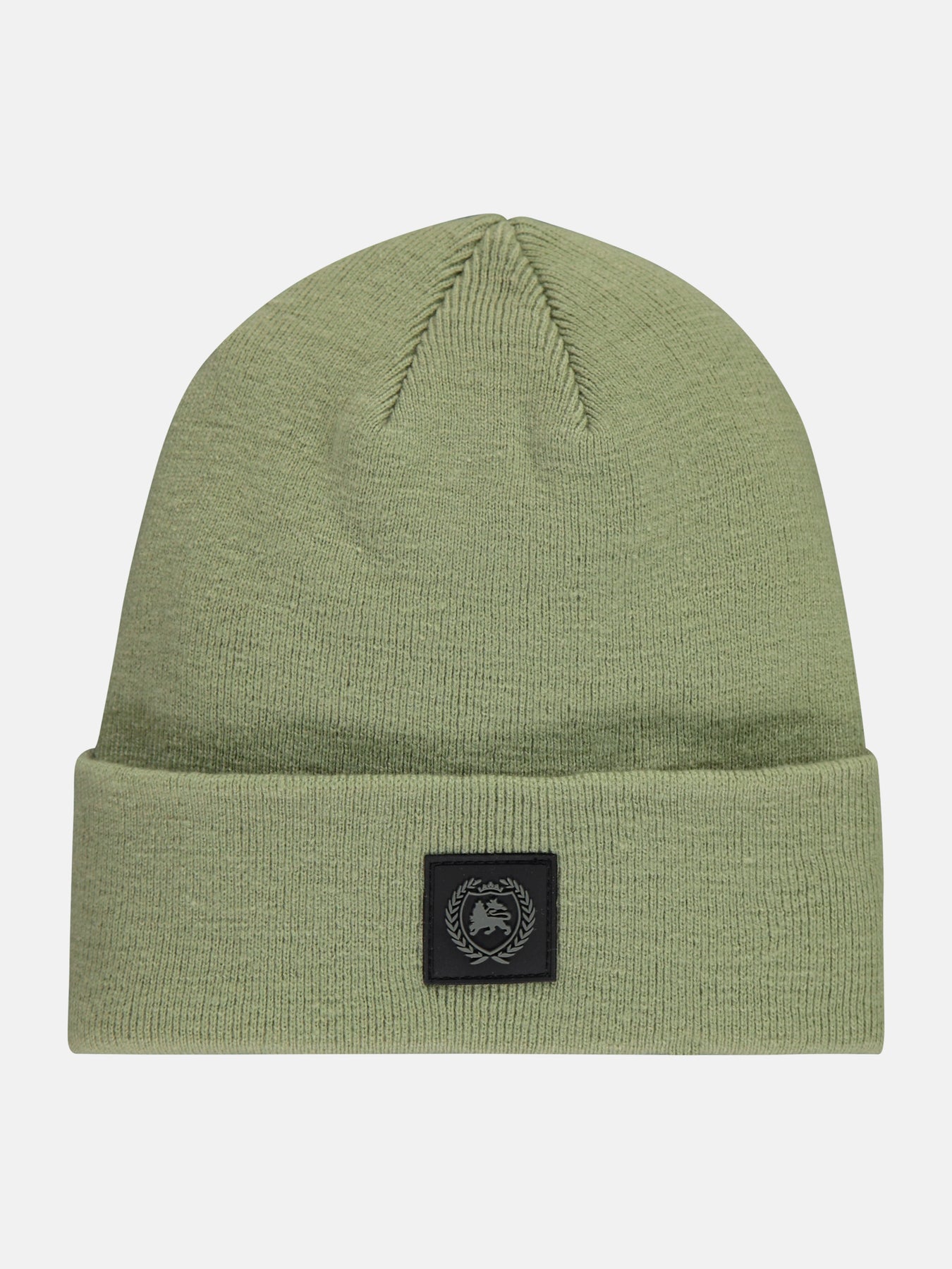 Flachstrickmütze, doppellagig