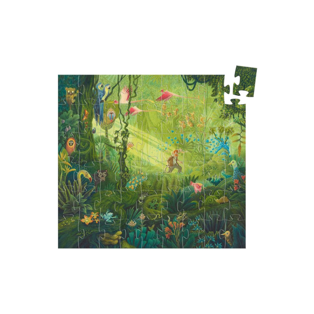Puzzle Silhouette - 54 Pièces - Dans La Jungle