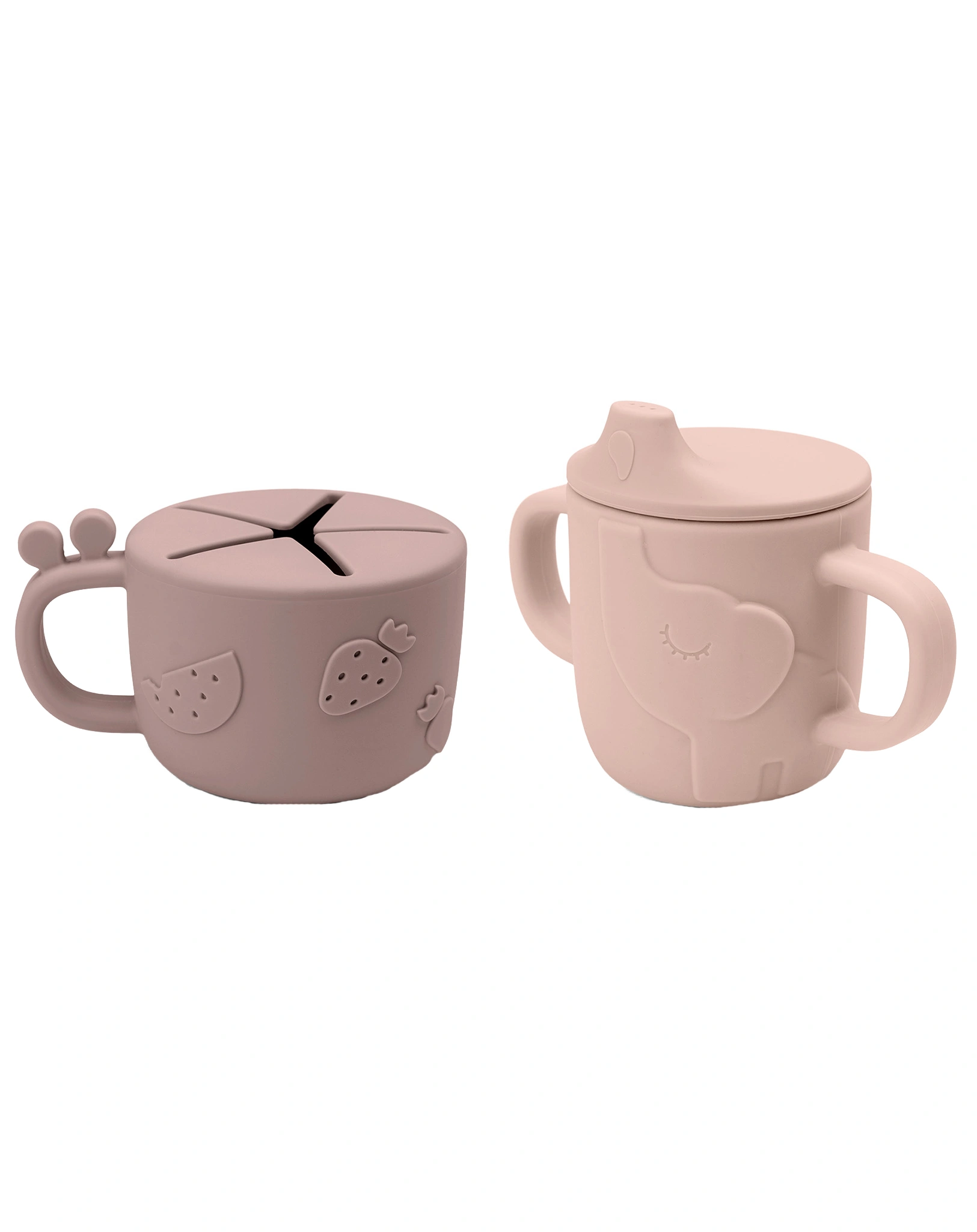 Trinkbecher Set PEEKABOO - DEER FRIENDS 3-teilig in rosa