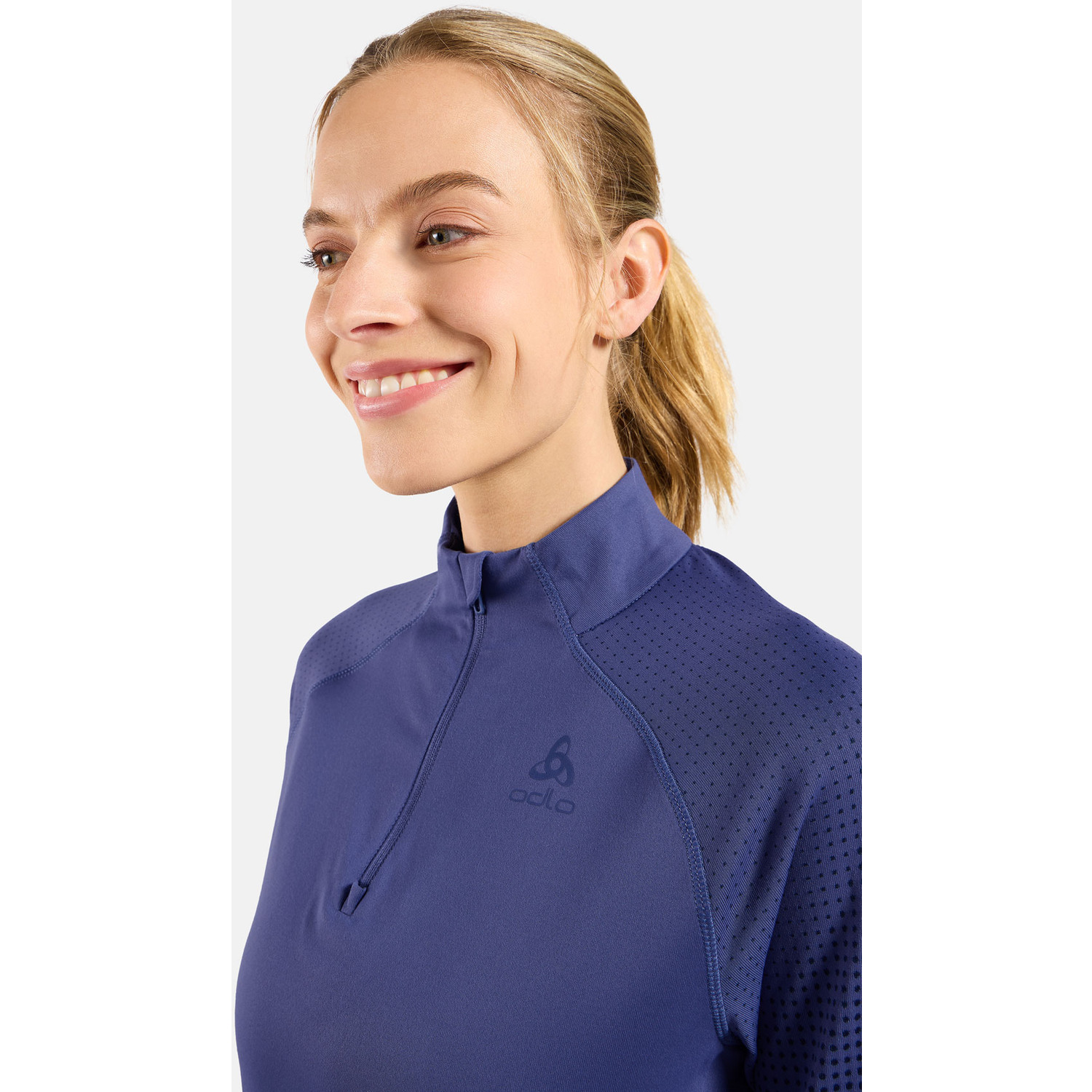 Odlo Zeroweight Warm Half-Zip Midlayer LS Dames
