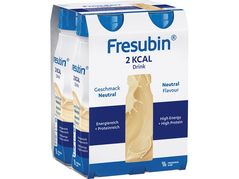 Fresubin 2 kcal Drink neutral 4 x 200 ml Hochkalorische Trinknahrung für besondere medizinische Zwecke