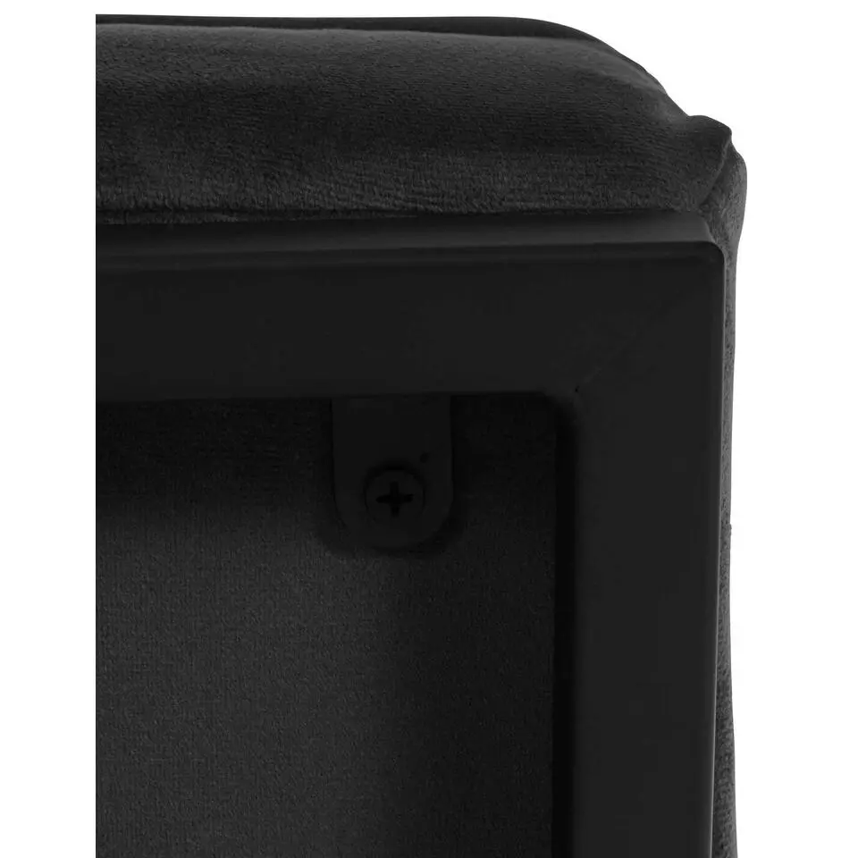 CLP Lounger Avon zwart Frame - Fluweel - zwart