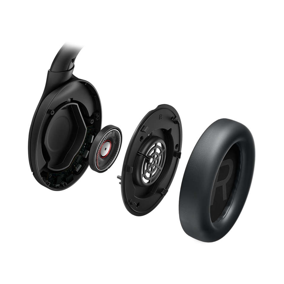 PhilipsAudio - TAH8506BK ANC Over Ear Bluetooth Headphones - Black