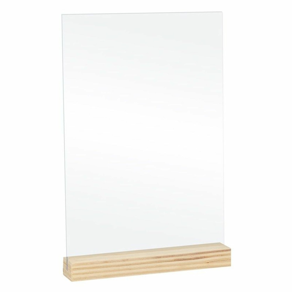10 plaques transparentes en plexiglass 10 x 15 cm + socles