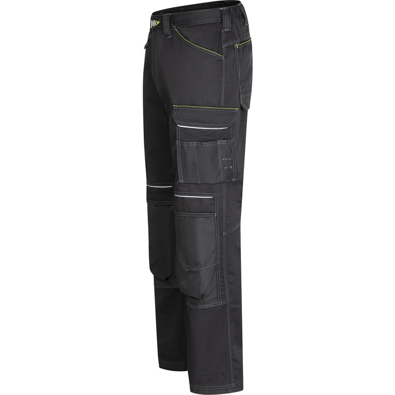 Portwest Urban werkbroek met kniezakken + gratis kniestukken 50 zwart
