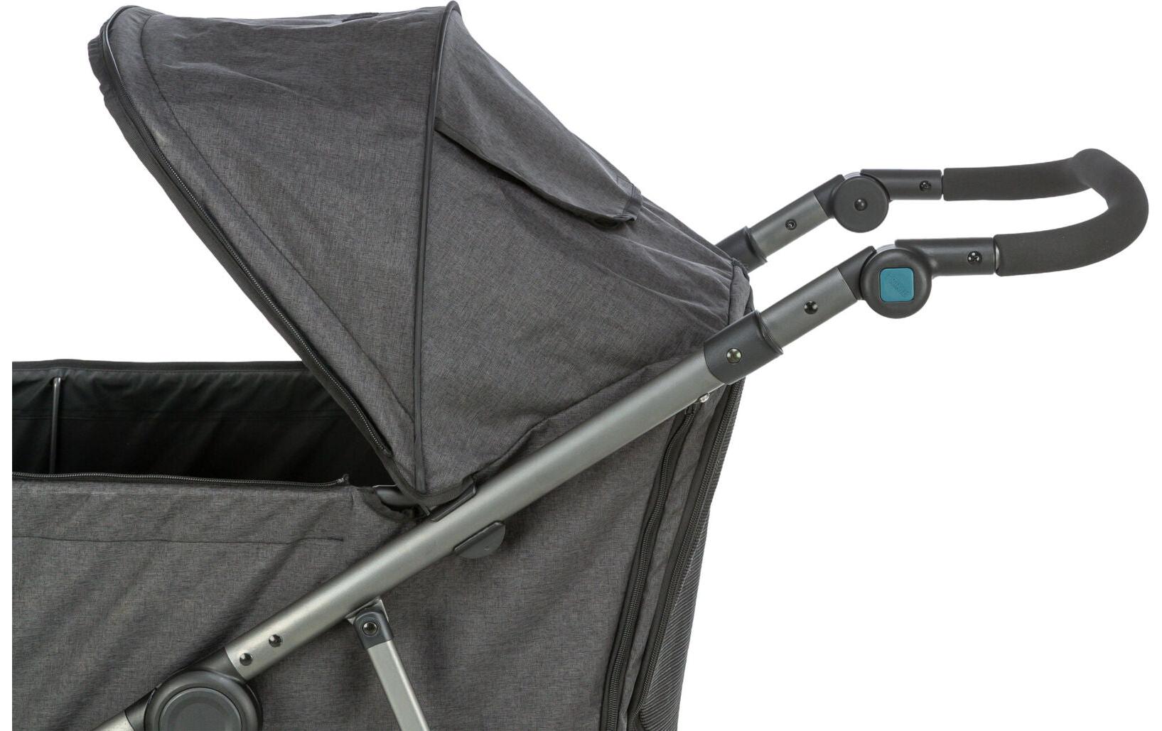 Buggy 60 × 112 × 120 cm, 12.5 kg, Schwarz/Petrol<br>Buggy zum Transport von Hunden oder Katzen