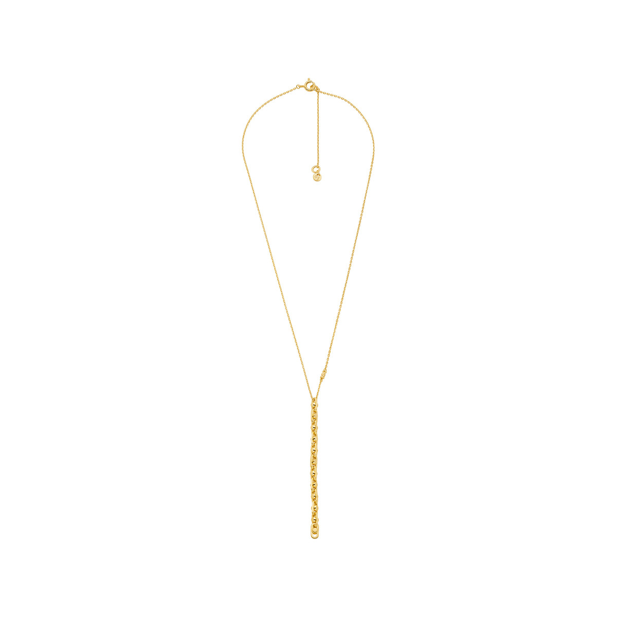 Collier MICHAEL KORS argent 925 doré pendentif maille 45 cm