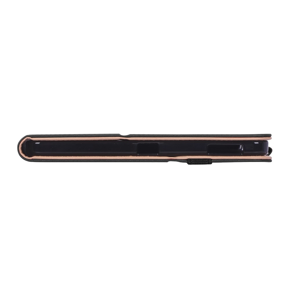 Samsung Galaxy Tab S6 Lite (2024/2022/2020) Leder Tasche Flip Cover mit Handschlaufe - Schwarz
