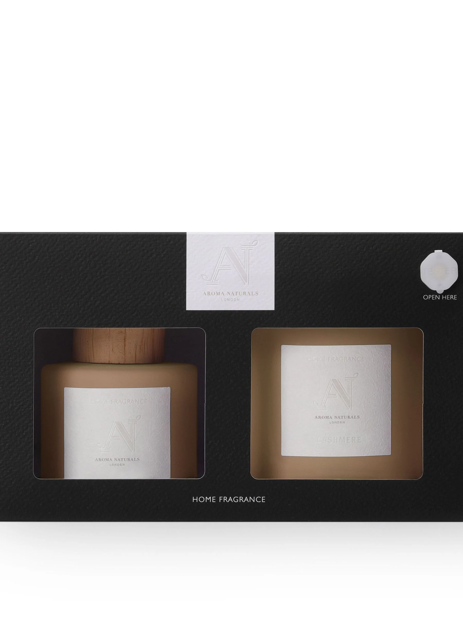 Aroma Naturals Frosted Cashmere Candle and Diffuser Gift Set