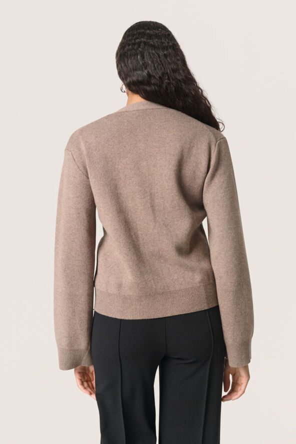 Soaked in Luxury SLCalisa Cardigan Morel melange