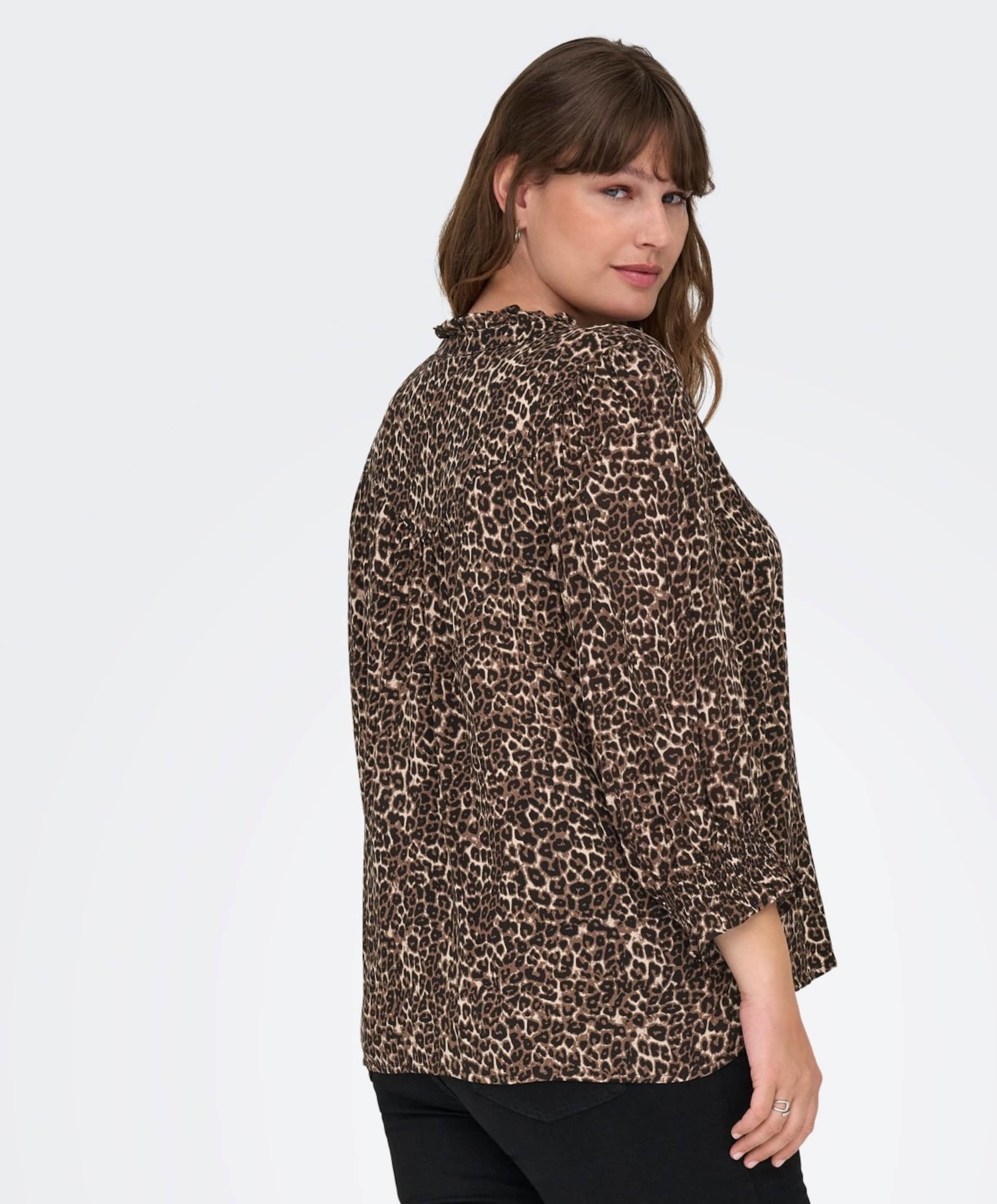 Only Carmakoma Dames blouse bruin