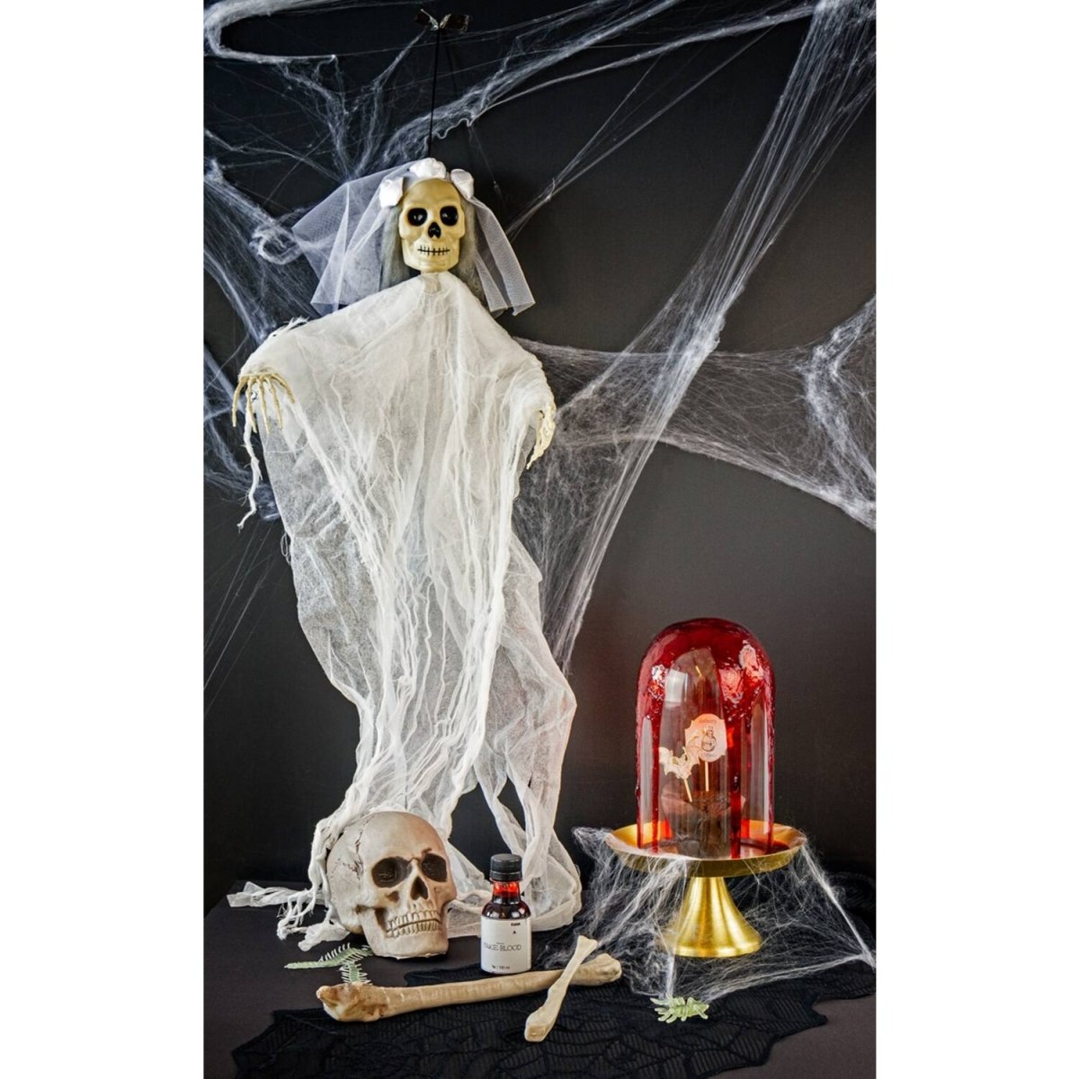 Halloween Pop Skelet Bruid Skelet 90cm