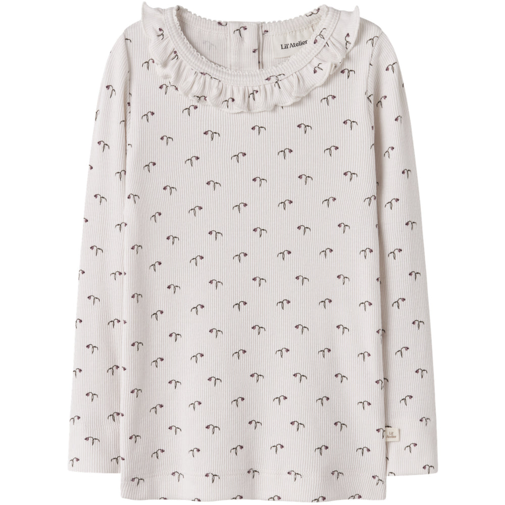 Køb Lil'Atelier Almost Mauve Tulip Nmfgago Kis Ls Slim Top Lil
