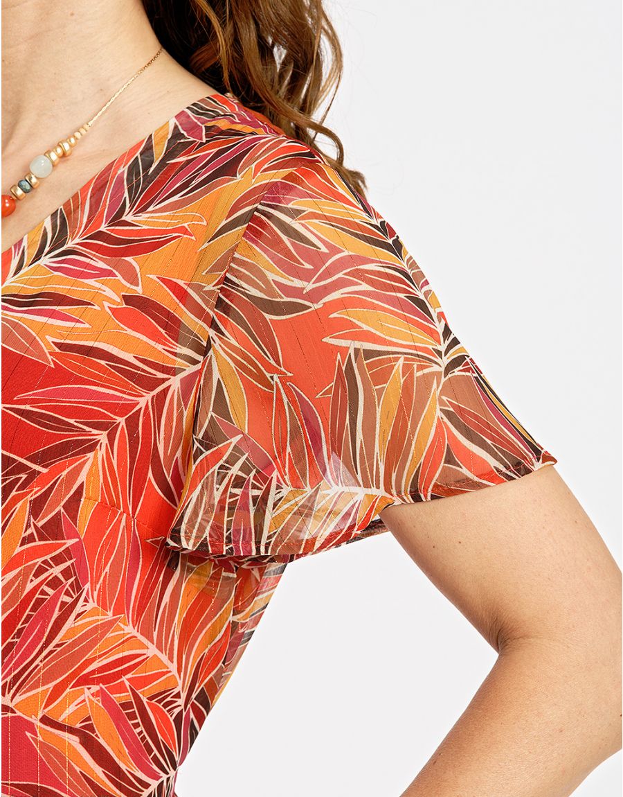 Robe en voile marron