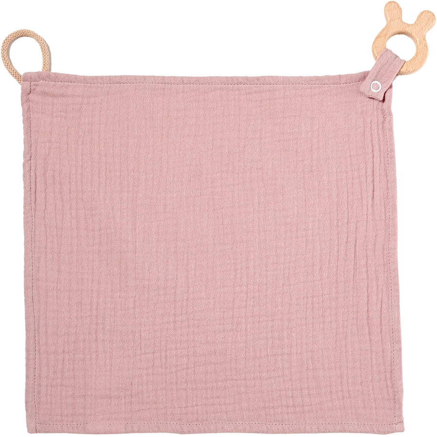 Nordic Coast Company Kuscheltuch Musselin Hase Rosa