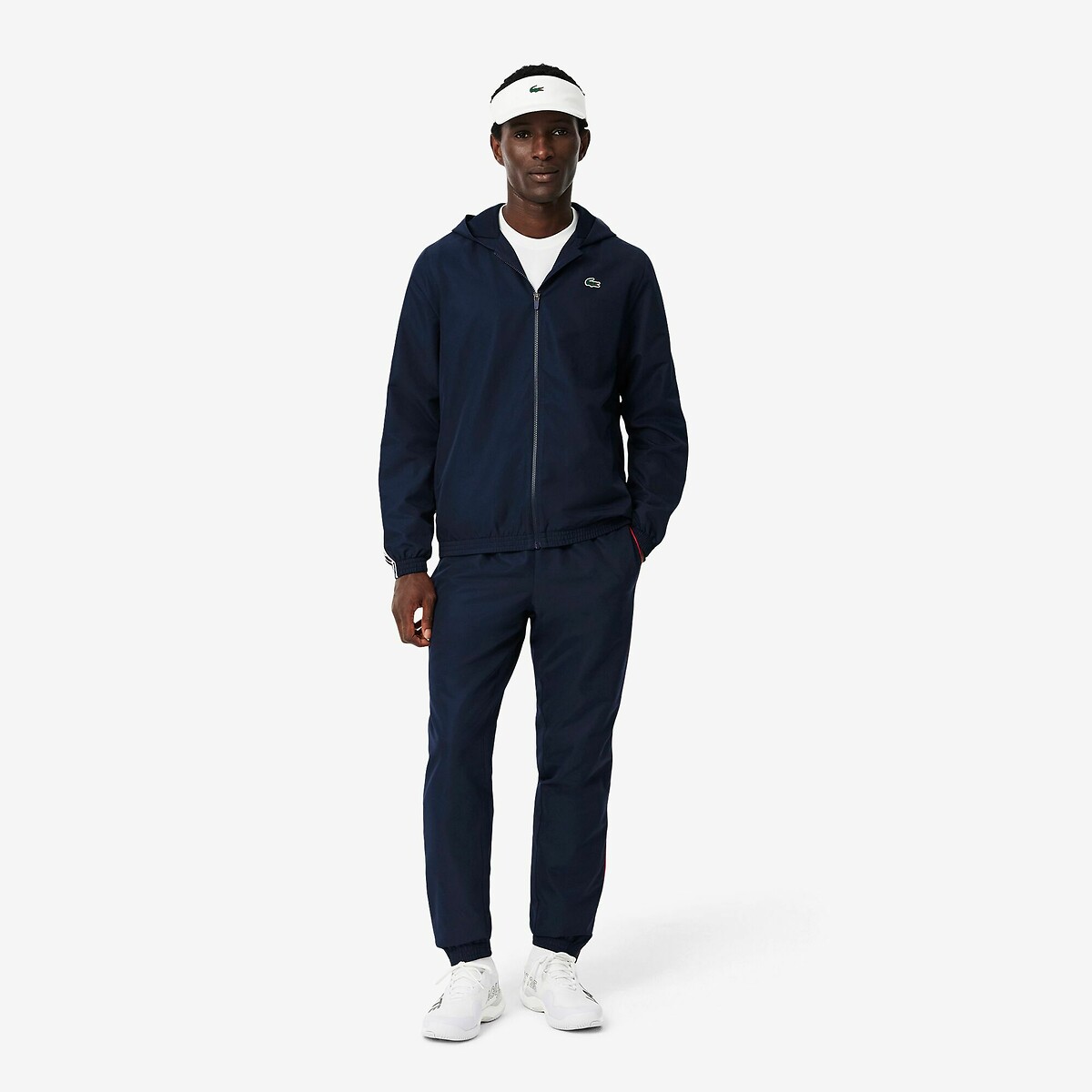 Conjunto esportivo Lacoste com listra da marca, Lacoste Sport