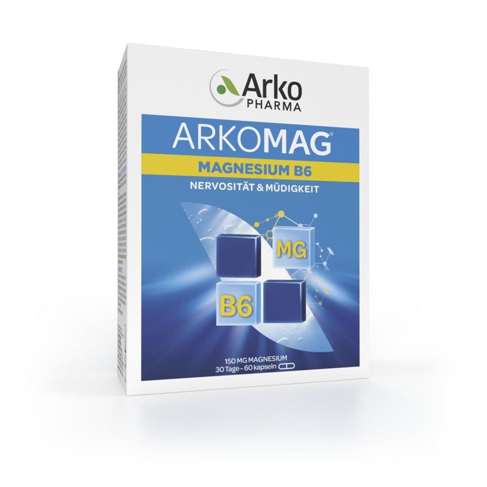ARKOMAG Magnesium Vitamin B6<br>60 Stück, Blister, Kapsel