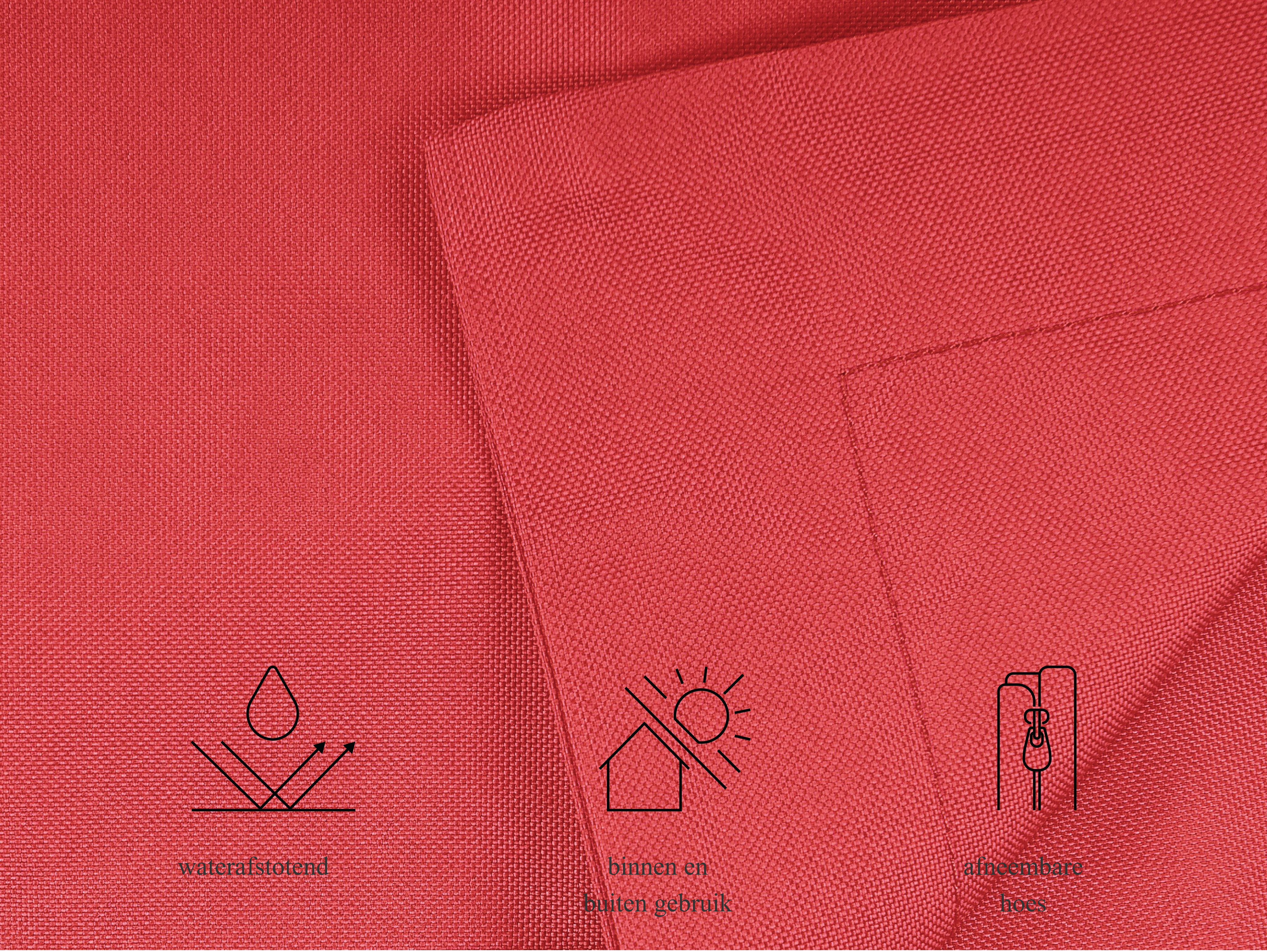 Zitzak 300 L FUZZY 140 cm 180 cm Rood