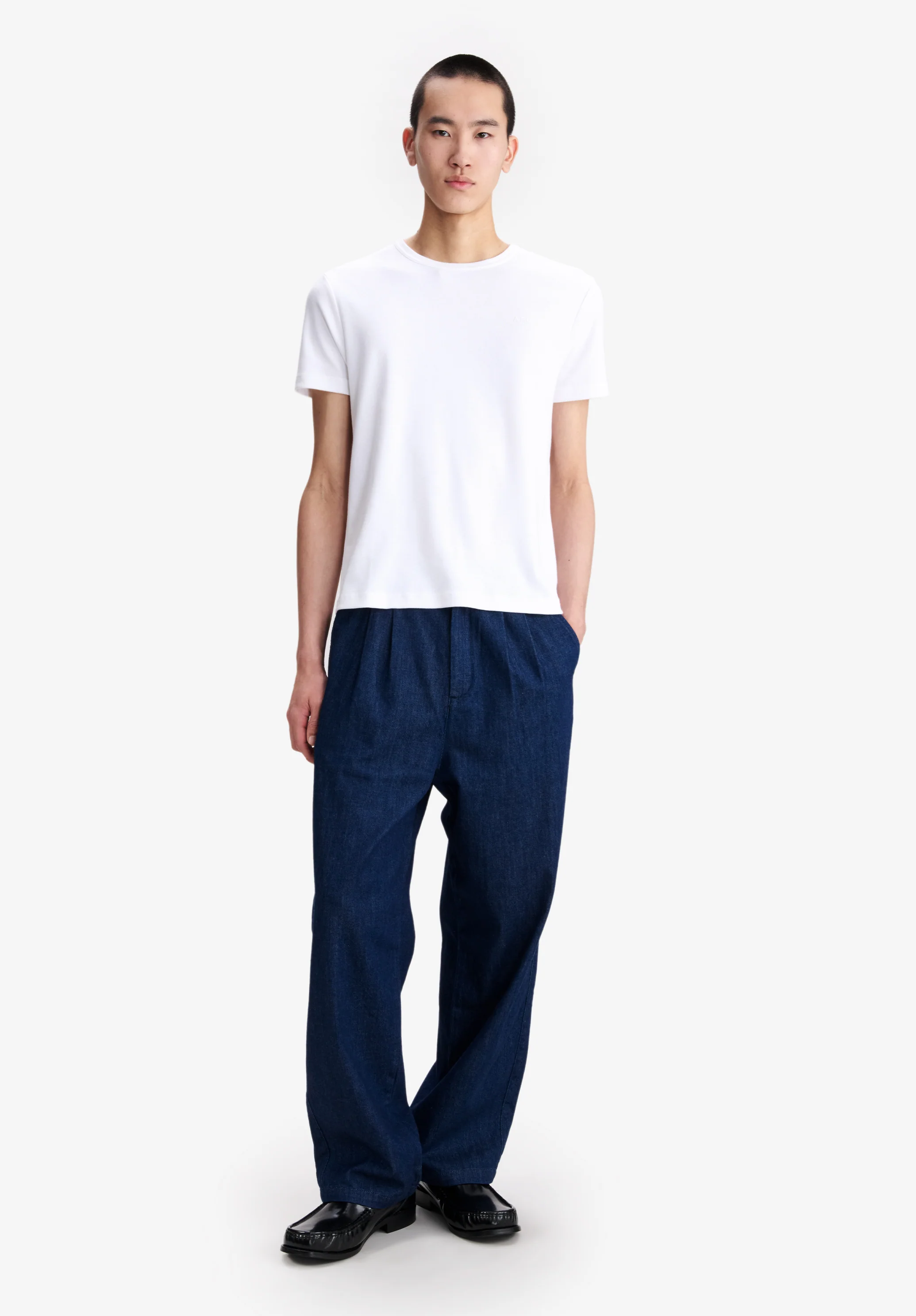 T-shirt blanc à micro logo A.P.C. - Blanc